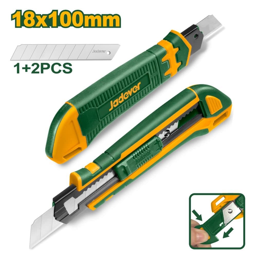 EXACTO PVC 18MM C/3 CUCHILLAS JADEVER