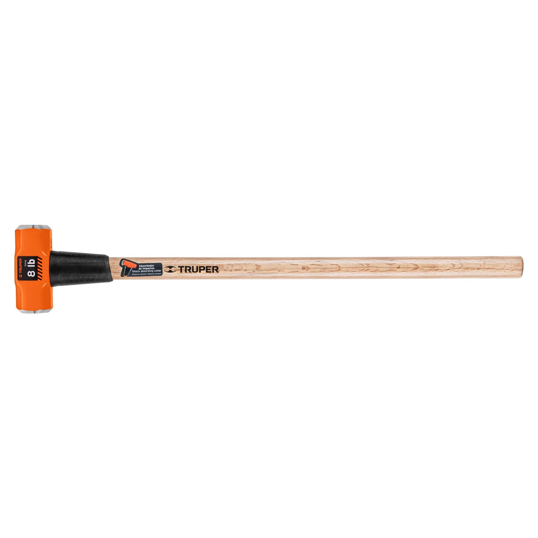 Marro octagonal 8 lb, mango de madera 36', Truper